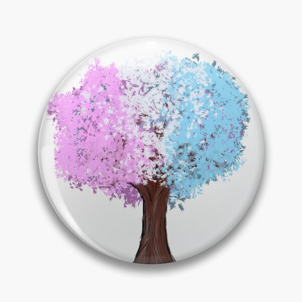 Aperçu de l'œuvre Arbre de la fierté trans créée et vendue par CanopyRobin.