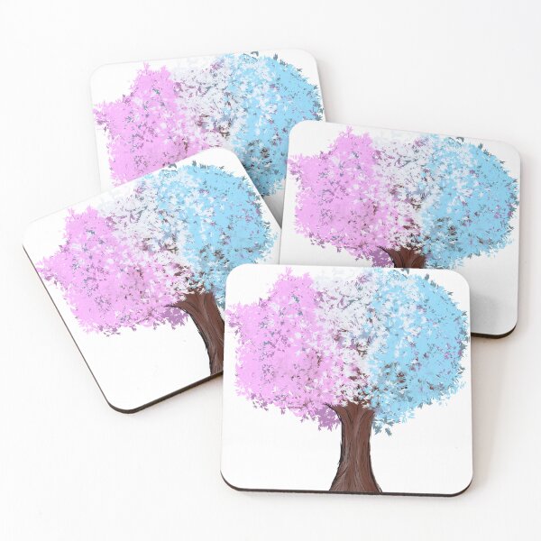 Item preview, Trans pride tree designed and sold by CanopyRobin.