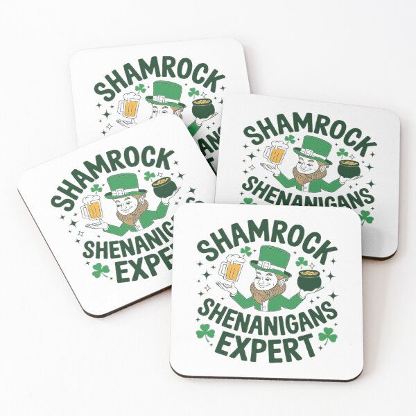 Item preview, Funny Shamrock Expert Leprechaun with Beer and Gold designed and sold by love3617.