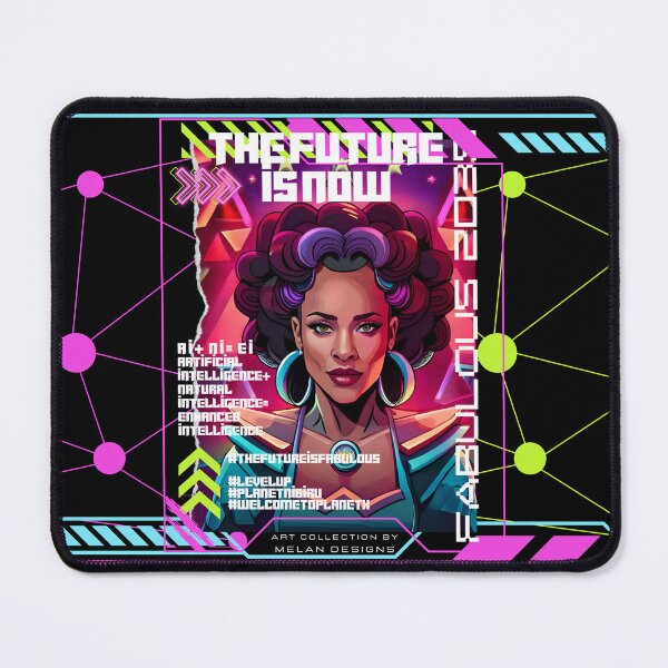 Item preview, Fabulous Futuristic Cyberpunk Woman The Future Is Now  designed and sold by Melan Designs.