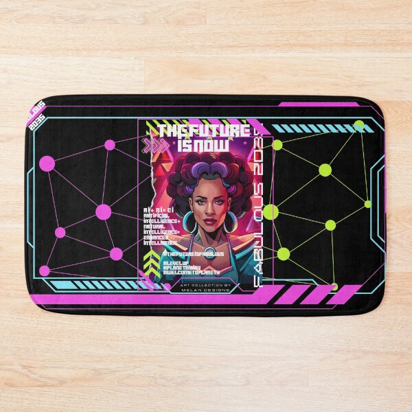 Item preview, Fabulous Futuristic Cyberpunk Woman The Future Is Now  designed and sold by Melan Designs.