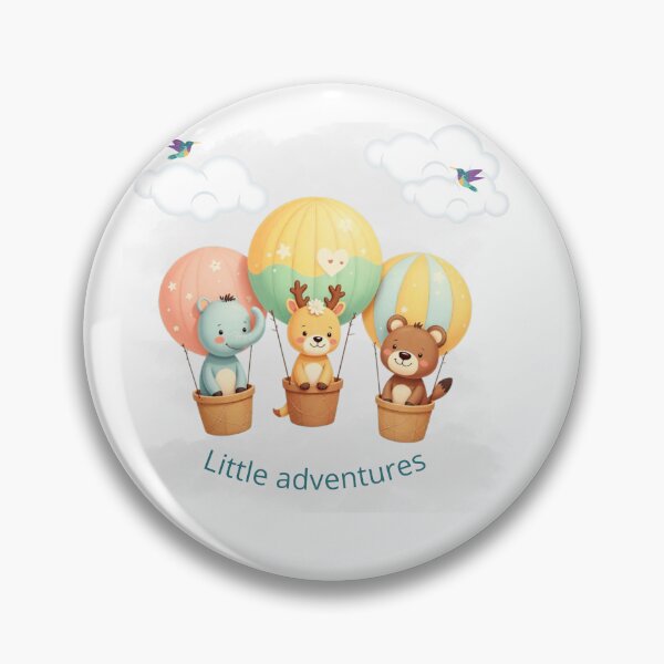 Item preview, Cute animals in hot air balloons designed and sold by SolMagique.
