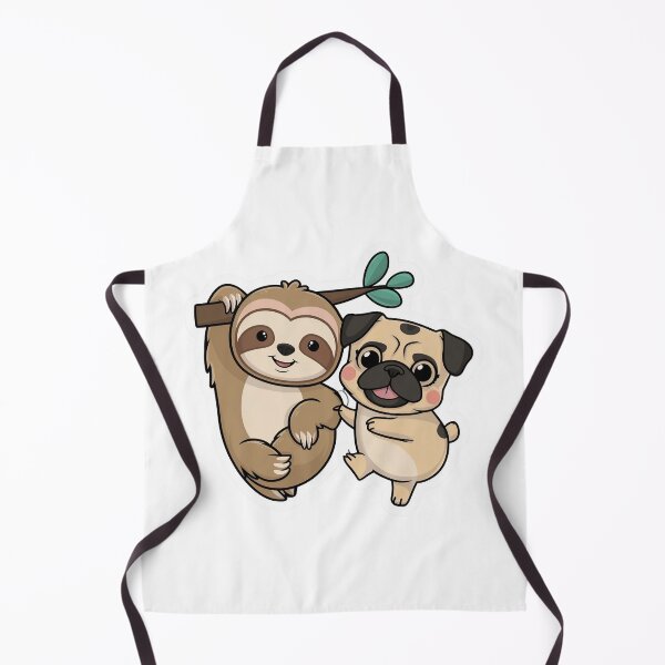 Item preview, Cute Sloth and pug Friendship for Pug Lover designed and sold by Laugh-Lines.