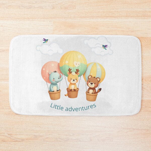 Item preview, Cute animals in hot air balloons designed and sold by SolMagique.