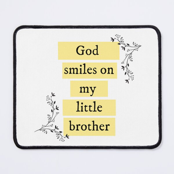 Item preview, God smiles on my little brother Taylor Swift designed and sold by bombalurina.