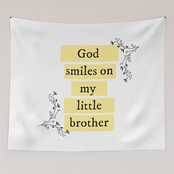 Item preview, God  smiles on my  little brother Taylor Swift  designed and sold by bombalurina.