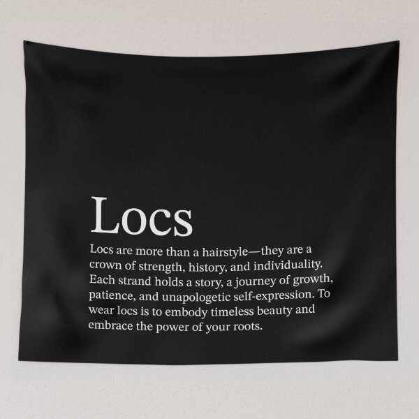 Item preview, Locs hairstyle definition minimalist design designed and sold by CocoSimoneArt.