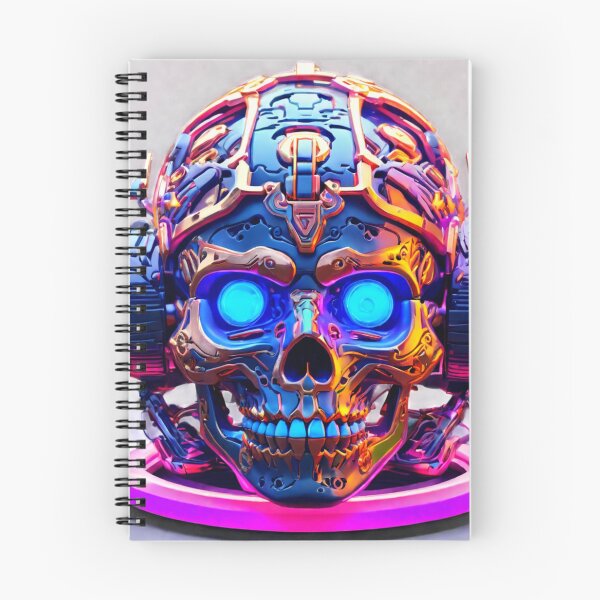 Item preview, Aztec Cybernetic Skull Cráneo Cibernético Azteca designed and sold by SpectrumEssence.