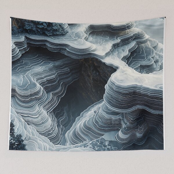 Item preview, Ethereal Horizons: Nature's Sculpted Layers designed and sold by oanaunciuleanu.