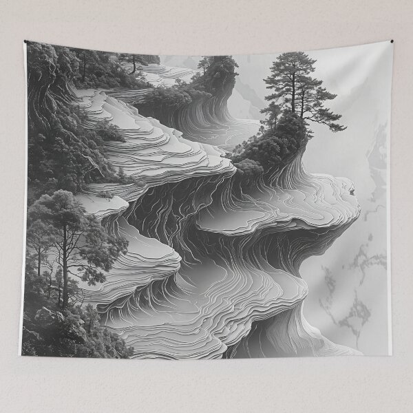 Item preview, Ethereal Horizons: Nature's Sculpted Layers designed and sold by oanaunciuleanu.