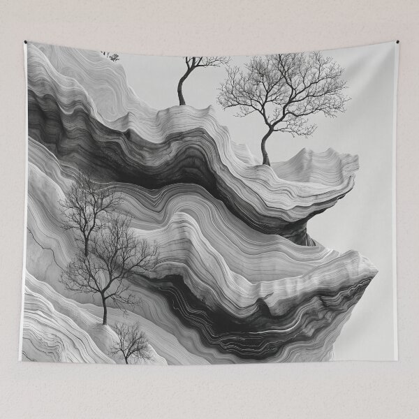 Item preview, Ethereal Horizons: Nature's Sculpted Layers designed and sold by oanaunciuleanu.