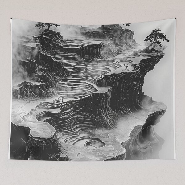 Item preview, Ethereal Horizons: Nature's Sculpted Layers designed and sold by oanaunciuleanu.