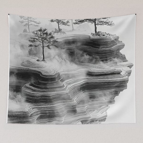 Item preview, Ethereal Horizons: Nature's Sculpted Layers designed and sold by oanaunciuleanu.