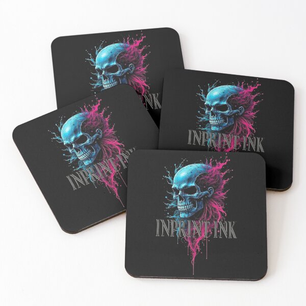 Item preview, INKY METAL SKULL designed and sold by inprintink.