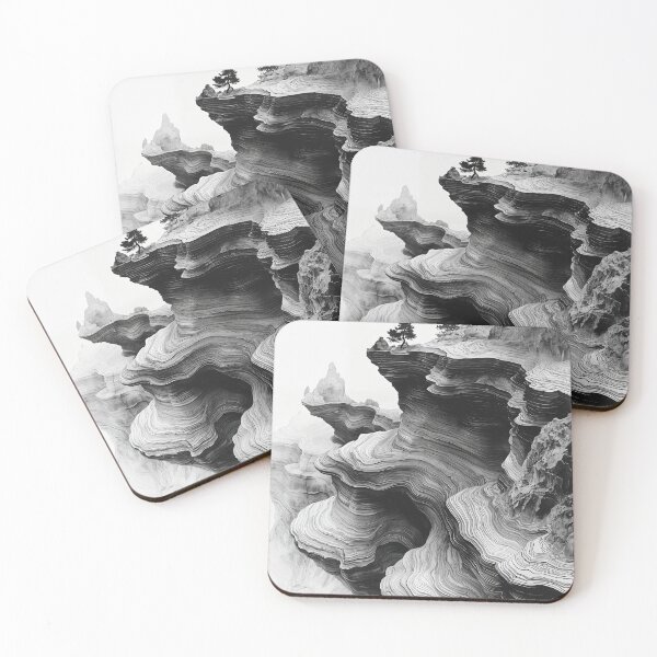 Item preview, Ethereal Horizons: Nature's Sculpted Layers designed and sold by oanaunciuleanu.