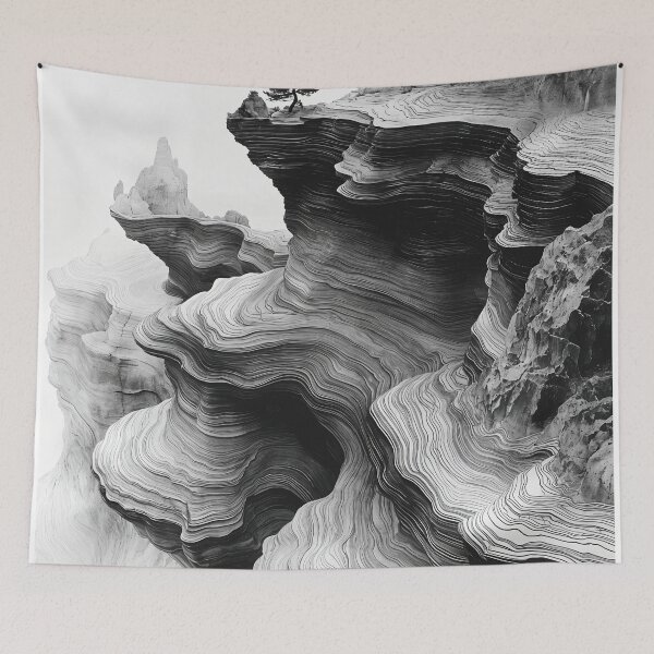 Item preview, Ethereal Horizons: Nature's Sculpted Layers designed and sold by oanaunciuleanu.