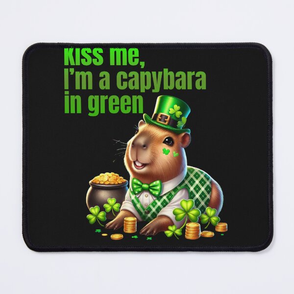 Item preview, Capy in green / kiss me designed and sold by damik1984.