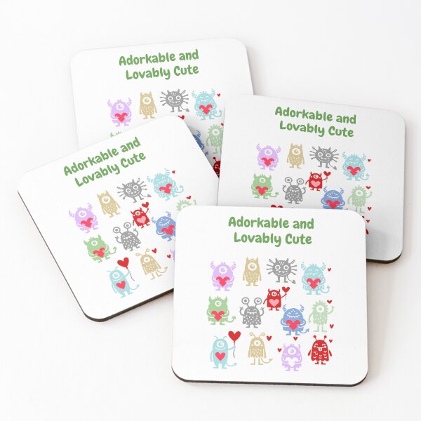 Item preview, Adorkable and Lovably Cute: The Cute Monster Pattern on Soft Green Background designed and sold by IraNiva.