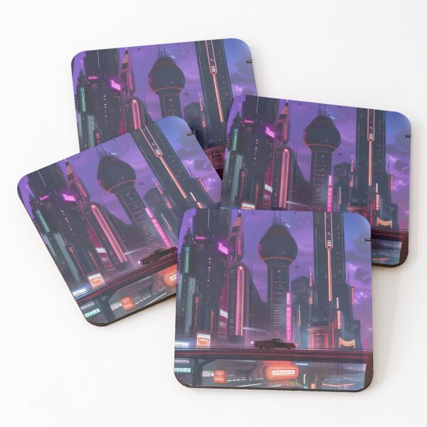 Item preview, Timeless Metropolis: A Retro-Futuristic Skyline designed and sold by eXtraHumans.