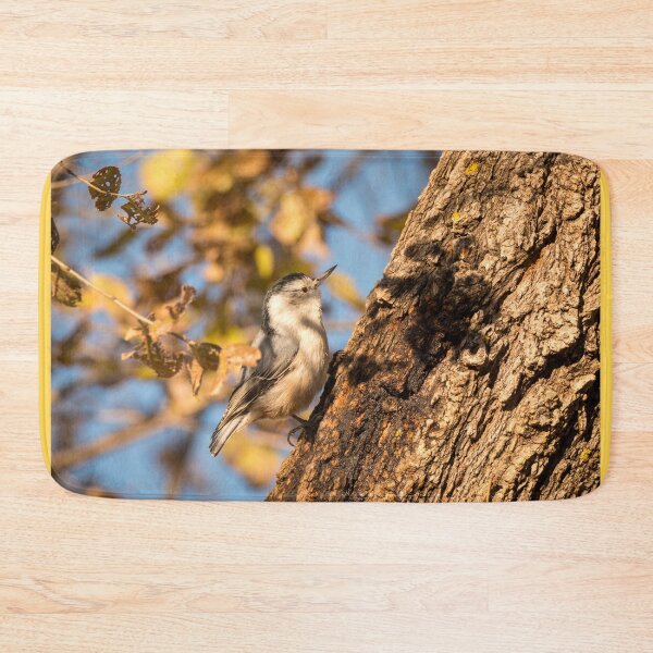 Item preview, Nuthatch Moving All Around The Tree Trunk designed and sold by Debra Martz.