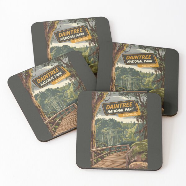 Item preview, Daintree National Park Illustration Travel Art Vintage designed and sold by KrisSidDesigns.