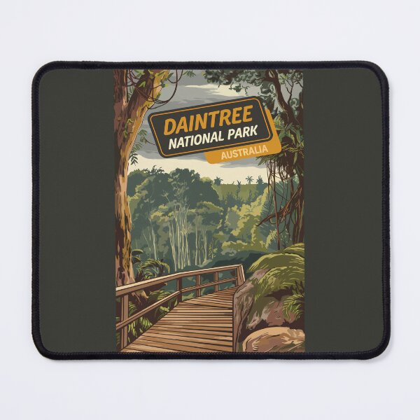 Item preview, Daintree National Park Illustration Travel Art Vintage designed and sold by KrisSidDesigns.
