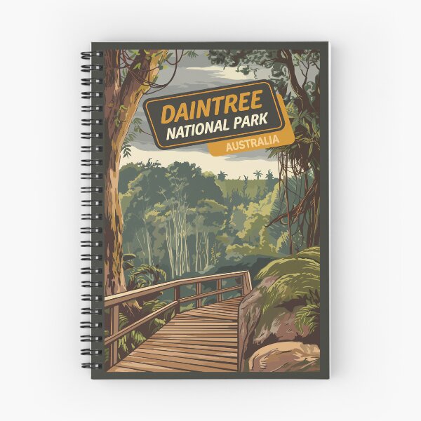 Item preview, Daintree National Park Illustration Travel Art Vintage designed and sold by KrisSidDesigns.