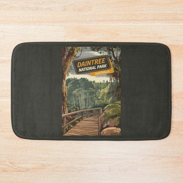 Item preview, Daintree National Park Illustration Travel Art Vintage designed and sold by KrisSidDesigns.