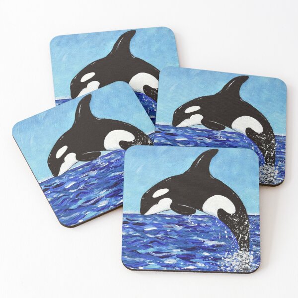 Item preview, Orca in the Blue painting designed and sold by Art by Kirsten Sneath.