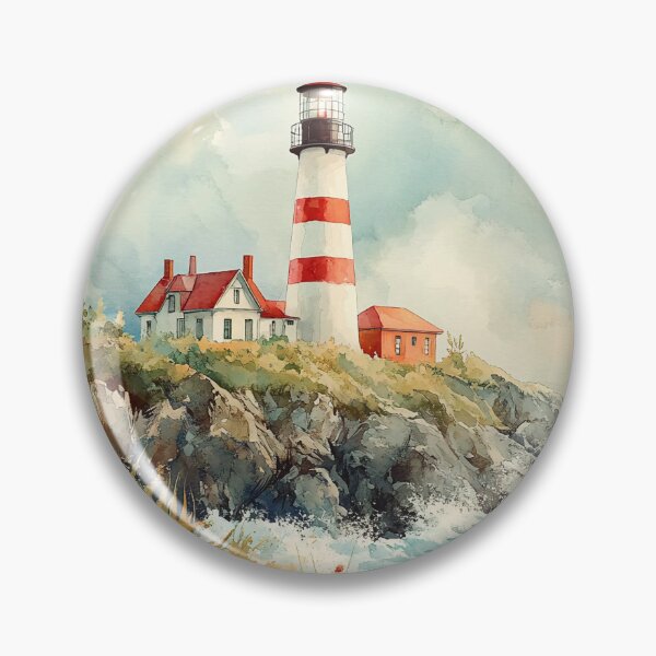 Item preview, Lighthouse Over Coastal Cliffs designed and sold by daila70.