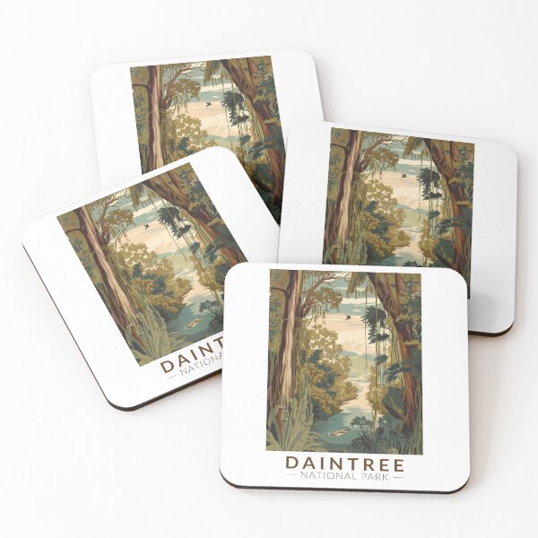 Item preview, Daintree National Park Travel Art Vintage designed and sold by KrisSidDesigns.