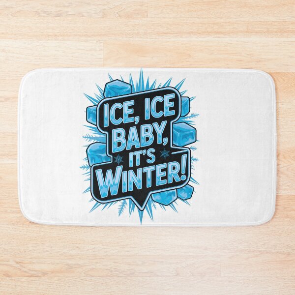 Item preview, Ice Ice Baby, It’s Winter: Frosty Icicle Text Art designed and sold by elynne9.