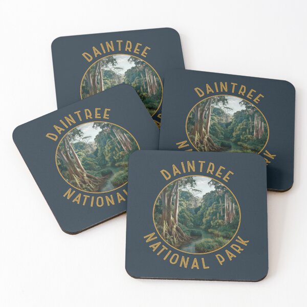 Item preview, Daintree National Park Australia Retro Distressed Circle designed and sold by KrisSidDesigns.