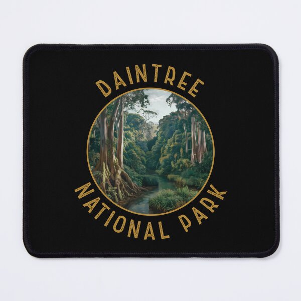 Item preview, Daintree National Park Australia Retro Distressed Circle designed and sold by KrisSidDesigns.
