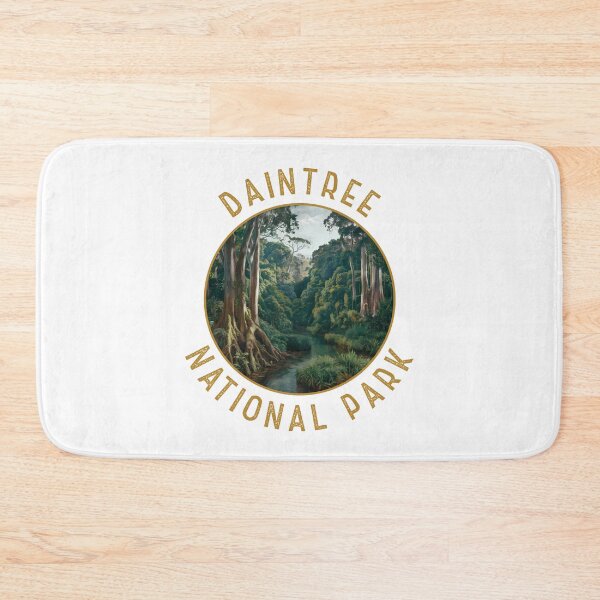 Item preview, Daintree National Park Australia Retro Distressed Circle designed and sold by KrisSidDesigns.