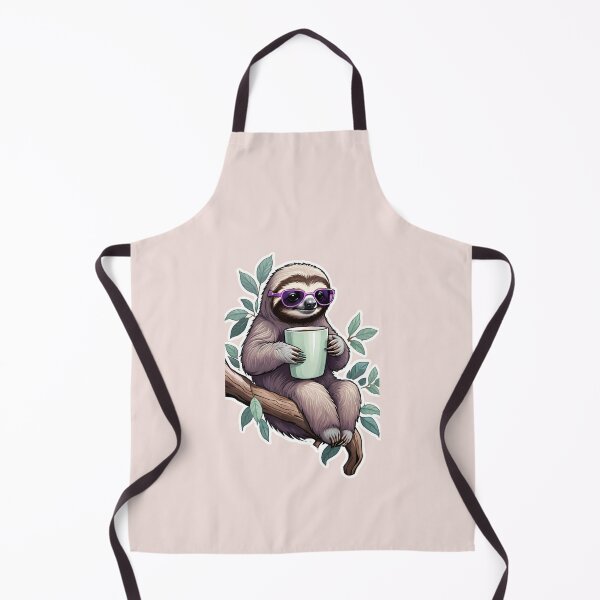 Item preview, Cute Sloth Chillin with a Coffee Cup designed and sold by RoseCandi.