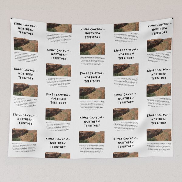 Item preview, Kings Canyon – Northern Territory | Famous Landmarks in Australia designed and sold by RM-Journey.