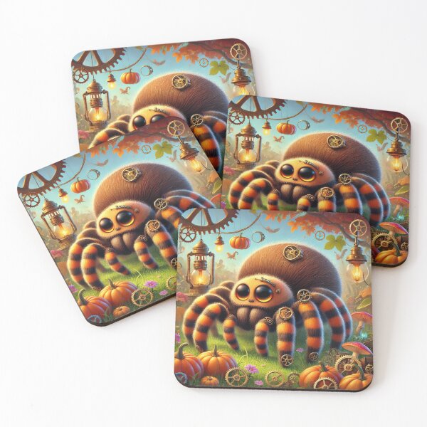 Item preview, Steampunk Pumpkin Patch Tarantula designed and sold by Sillytoe.