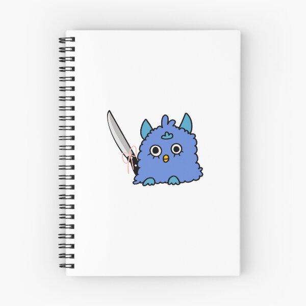 Aperçu de l'œuvre Furby bleu avec un couteau à coquette créée et vendue par ToshiroDesign.
