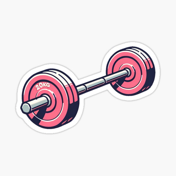 Item preview, Pink Barbell Bodybuilding designed and sold by LoveLabDesign.