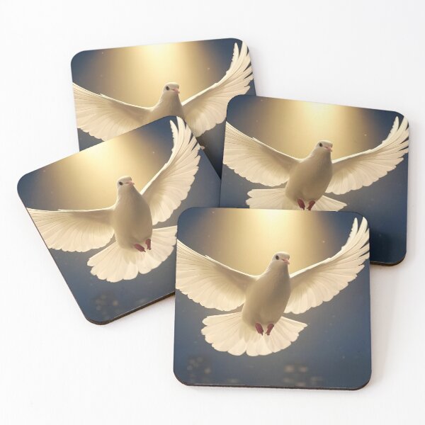Item preview, a white dove flying in the city designed and sold by Fluffy-Fields.