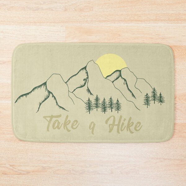 Item preview, minimalist pine forest view mountain landscape - Take a Hike designed and sold by Alexaltay.