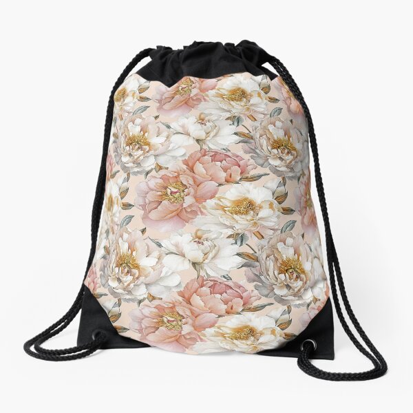 Aperçu de l'œuvre Fleurs de pivoine de rêve créée et vendue par WatercolorLane.