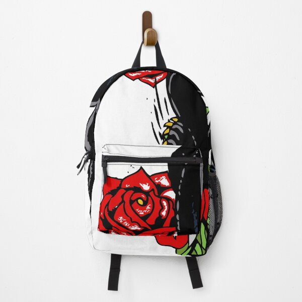 Item preview, black panther tattoo old school pink flower 610 P designed and sold by Achille3777.