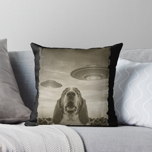 Item preview, Basset Hound Dog Selfie Phone Old Photo Funny UFO Sighting designed and sold by d247.