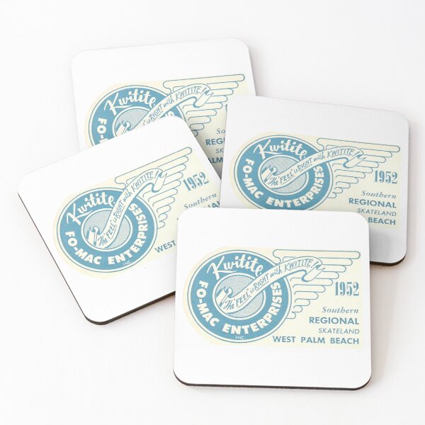 Item preview, Kwiktite FO-MAC Southern Regional 1952 Skateland West Palm Beach Florida Roller Skating Rink Sticker Decal Label designed and sold by tislord.