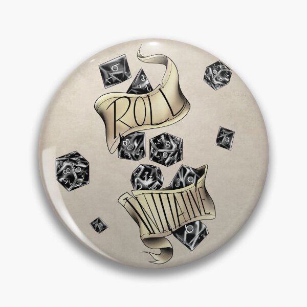 Item preview, DnD Roll Initiative (black) designed and sold by RetroCoven.