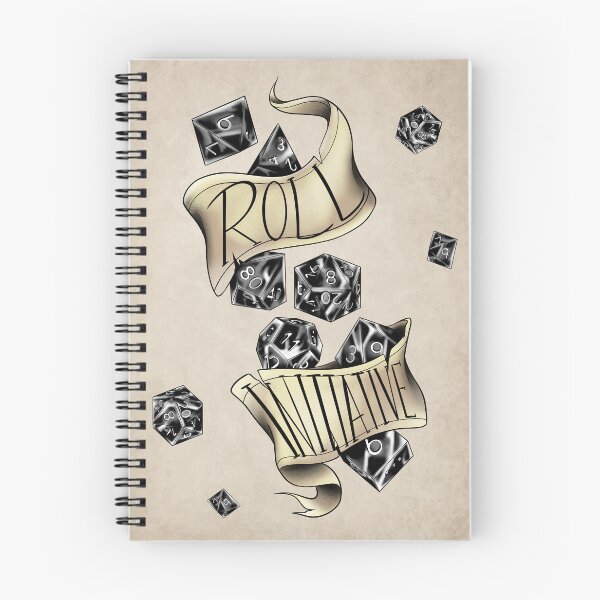 Item preview, DnD Roll Initiative (black) designed and sold by RetroCoven.