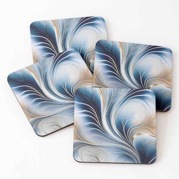 Item preview, Golden Breeze - Flow of Blue & Gold designed and sold by FutureImaging.