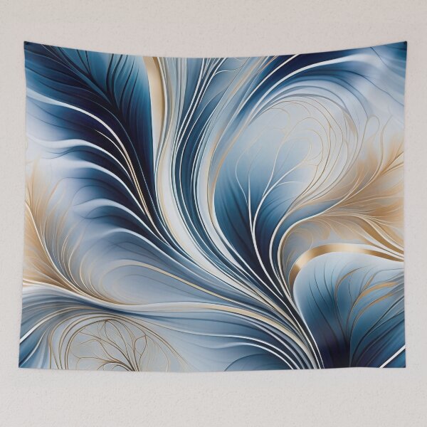 Item preview, Golden Breeze - Flow of Blue & Gold designed and sold by FutureImaging.